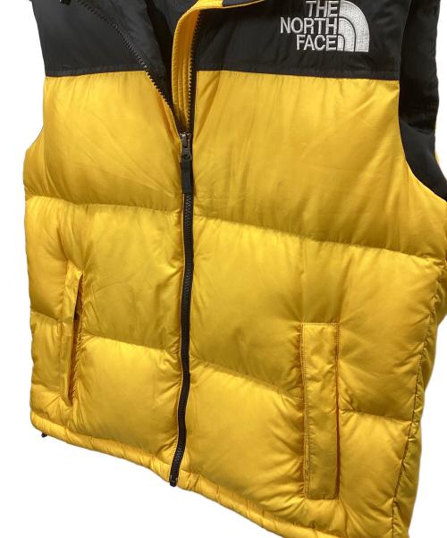 THE NORTH FACE（ザ ノース フェイス）THE NORTH FACE (ザ ノース フェイス) ヌプシベスト ブラック×イエロー サイズ:Lの古着・服飾アイテム