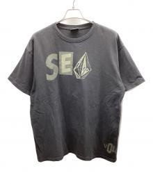 WIND AND SEA×VOLCOM（ウィンダンシー×ボルコム）の古着「半袖カットソー」｜グレー