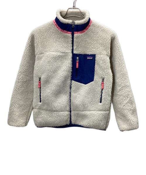 Patagonia（パタゴニア）Patagonia (パタゴニア) Kids Classic Retro-X Jacket ベージュ×ネイビー サイズ:XLの古着・服飾アイテム