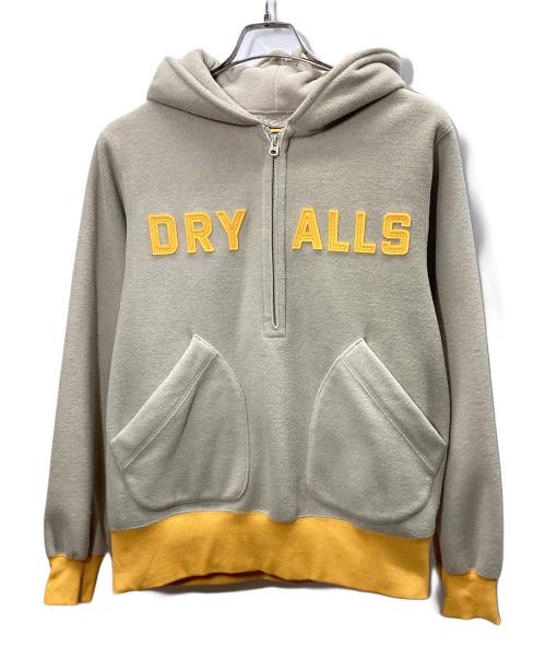 HUMAN MADE（ヒューマンメイド）HUMAN MADE (ヒューマンメイド) FLEECE HALF-ZIP HOODIE(フリースハーフジップフーディー) ベージュ サイズ:Mの古着・服飾アイテム