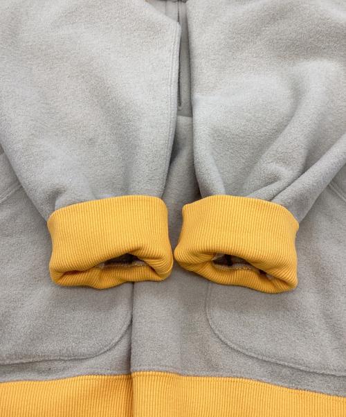 HUMAN MADE（ヒューマンメイド）HUMAN MADE (ヒューマンメイド) FLEECE HALF-ZIP HOODIE(フリースハーフジップフーディー) ベージュ サイズ:Mの古着・服飾アイテム