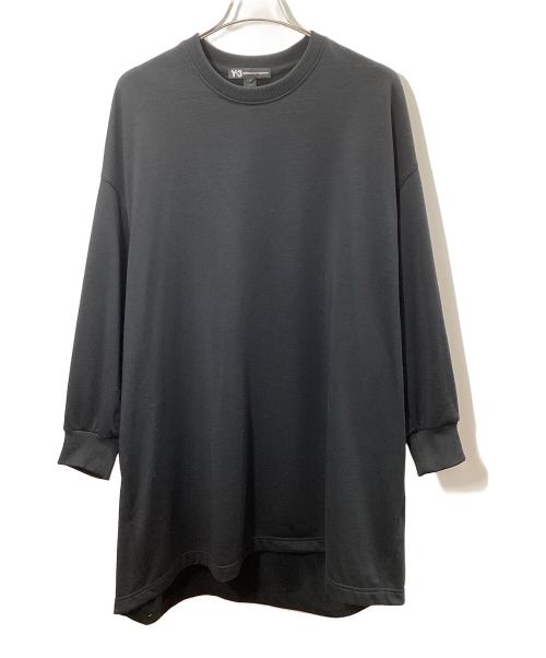 Y-3（ワイスリー）Y-3 (ワイスリー) W CRW STREET オーバーサイズ クルーネックスウェット ブラック サイズ:Mの古着・服飾アイテム