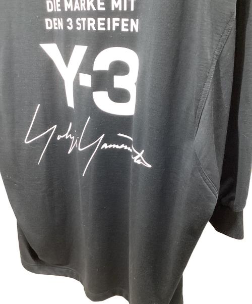 Y-3（ワイスリー）Y-3 (ワイスリー) W CRW STREET オーバーサイズ クルーネックスウェット ブラック サイズ:Mの古着・服飾アイテム