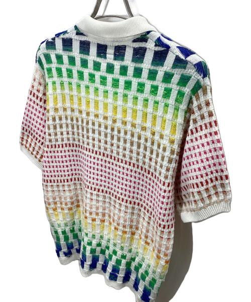 SUPREME（シュプリーム）Supreme (シュプリーム) Gradient Grid Zip Up Polo マルチカラー サイズ:Sの古着・服飾アイテム