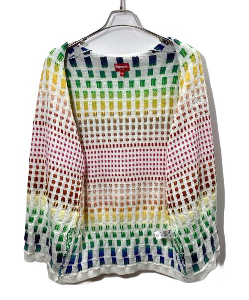 SUPREME（シュプリーム）Supreme (シュプリーム) Gradient Grid Zip Up Polo マルチカラー サイズ:Sの古着・服飾アイテム