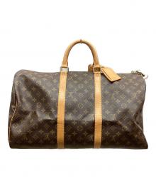 LOUIS VUITTON（ルイ ヴィトン）の古着「トラベルバッグ キーポル50」｜ブラウン