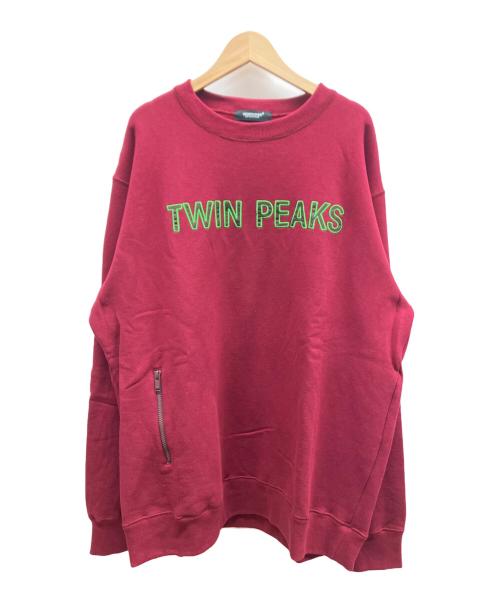 UNDERCOVER（アンダーカバー）UNDERCOVER (アンダーカバー) TWINPEAKS (ツインピークス) 裏起毛スウェット レッド サイズ:SIZE 5の古着・服飾アイテム