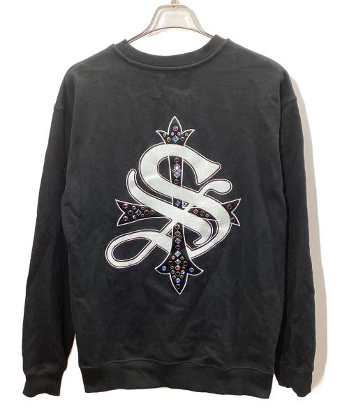 SUPPLIER（サプライヤー）SUPPLIER (サプライヤー) クルーネックスウェット ブラック サイズ:XLの古着・服飾アイテム