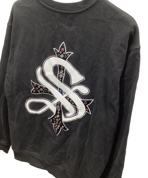 SUPPLIER（サプライヤー）SUPPLIER (サプライヤー) クルーネックスウェット ブラック サイズ:XLの古着・服飾アイテム