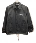 stussyステューシー）の古着「コーチジャケット」｜ブラック