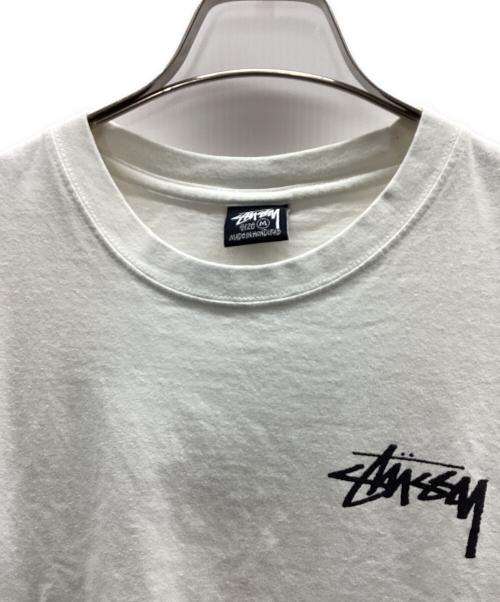 stussy（ステューシー）stussy (ステューシー) 半袖カットソー ホワイト サイズ:Mの古着・服飾アイテム