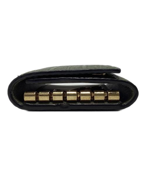 LOEWE（ロエベ）LOEWE (ロエベ) リピート アナグラム キーケース グリーン×オレンジの古着・服飾アイテム