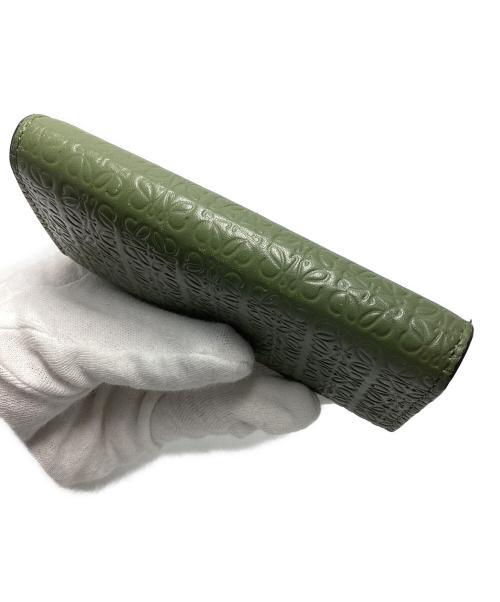 LOEWE（ロエベ）LOEWE (ロエベ) リピート アナグラム キーケース グリーン×オレンジの古着・服飾アイテム