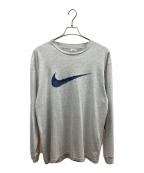 NIKEナイキ）の古着「長袖カットソー」｜ライトグレー