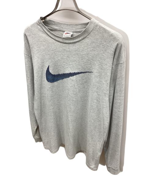 NIKE（ナイキ）NIKE (ナイキ) 長袖カットソー ライトグレー サイズ:Mの古着・服飾アイテム