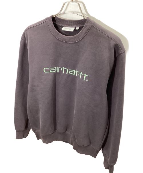 CarHartt（カーハート）CarHartt (カーハート) クルーネックスウェット パープル サイズ:Mの古着・服飾アイテム