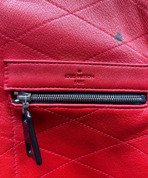 LOUIS VUITTON（ルイ ヴィトン）LOUIS VUITTON (ルイ ヴィトン) レザージャケット レッド サイズ:36の古着・服飾アイテム