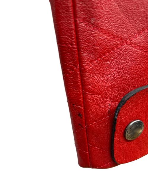 LOUIS VUITTON（ルイ ヴィトン）LOUIS VUITTON (ルイ ヴィトン) レザージャケット レッド サイズ:36の古着・服飾アイテム