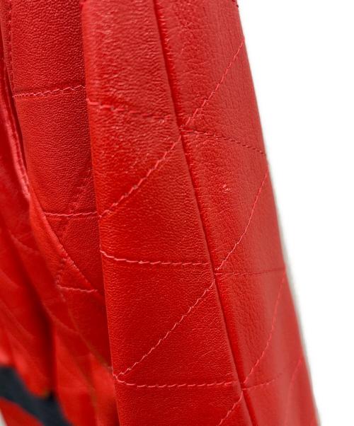 LOUIS VUITTON（ルイ ヴィトン）LOUIS VUITTON (ルイ ヴィトン) レザージャケット レッド サイズ:36の古着・服飾アイテム