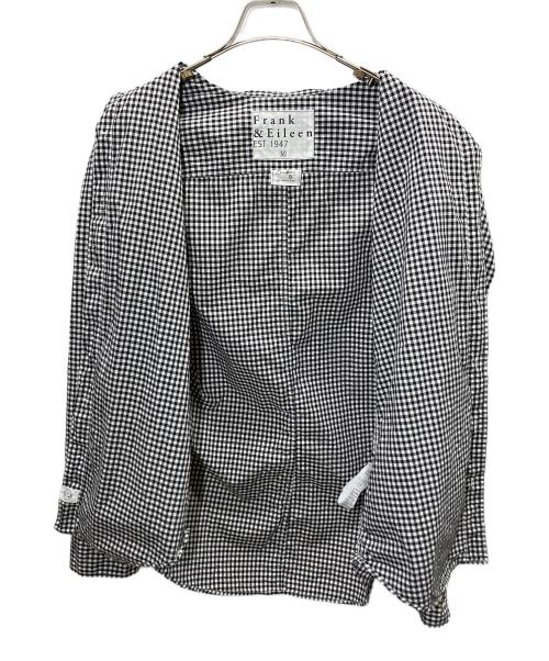 Frank&Eileen（フランクアンドアイリーン）Frank&Eileen (フランクアンドアイリーン) フィンバーイタリアンコットンチェックシャツ ホワイト サイズ:Mの古着・服飾アイテム
