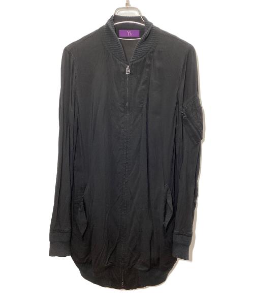 Y’s Purple Label（ワイズパープルレーベル）Y’s purple label (ワイズパープルレーベル) ma-1モディファイブルゾン ブラック サイズ:2の古着・服飾アイテム