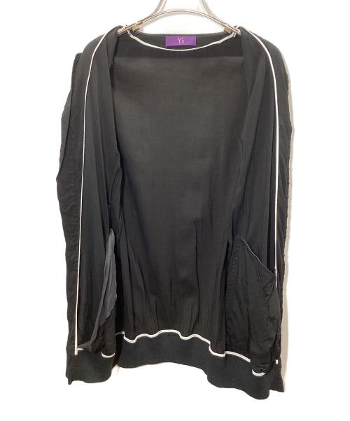 Y’s Purple Label（ワイズパープルレーベル）Y’s purple label (ワイズパープルレーベル) ma-1モディファイブルゾン ブラック サイズ:2の古着・服飾アイテム