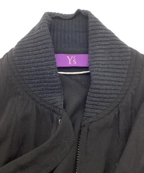 Y’s Purple Label（ワイズパープルレーベル）Y’s purple label (ワイズパープルレーベル) ma-1モディファイブルゾン ブラック サイズ:2の古着・服飾アイテム