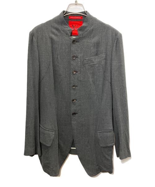 Y's Red Label（ワイズレッドレーベル）Y's Red Label (ワイズレッドレーベル) スタンドカラージャケット グレー サイズ:3の古着・服飾アイテム