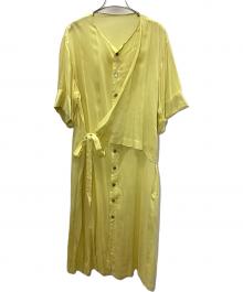 GROUND Y（グラウンドワイ）の古着「長袖ワンピース」｜イエロー