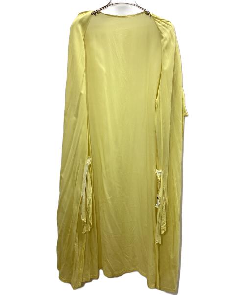 GROUND Y（グラウンドワイ）GROUND Y (グラウンドワイ) 長袖ワンピース イエロー サイズ:1の古着・服飾アイテム
