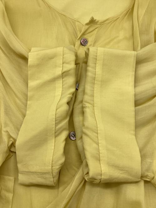 GROUND Y（グラウンドワイ）GROUND Y (グラウンドワイ) 長袖ワンピース イエロー サイズ:1の古着・服飾アイテム