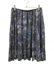 Y's（ワイズ）の古着「カモフラスカート」｜ブラック×グレー