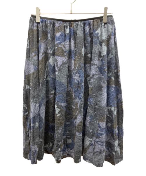 Y's（ワイズ）Y's (ワイズ) カモフラスカート ブラック×グレー サイズ:2の古着・服飾アイテム