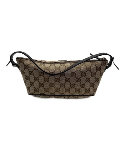GUCCI（グッチ）GUCCI (グッチ) GGアクセサリーポーチ ブラウンの古着・服飾アイテム