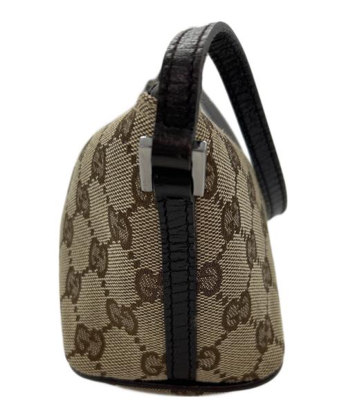 GUCCI（グッチ）GUCCI (グッチ) GGアクセサリーポーチ ブラウンの古着・服飾アイテム