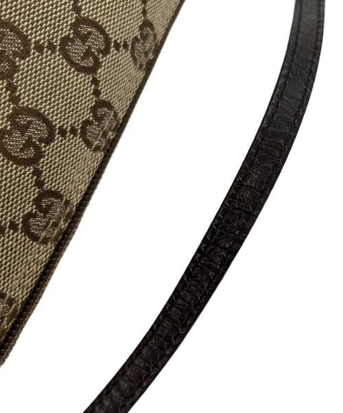 GUCCI（グッチ）GUCCI (グッチ) GGアクセサリーポーチ ブラウンの古着・服飾アイテム