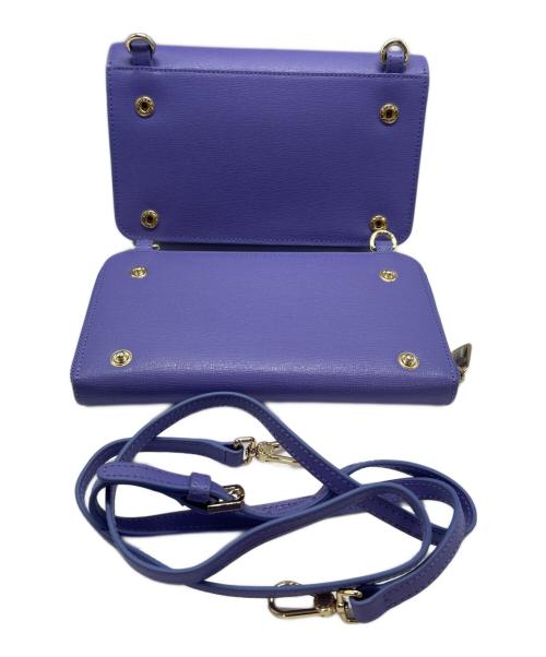 FURLA（フルラ）FURLA (フルラ) ショルダーウォレット パープルの古着・服飾アイテム