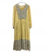 sara mallikaサラマリカ）の古着「長袖ワンピース」｜イエロー
