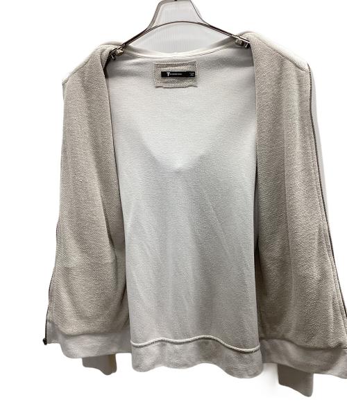 T by ALEXANDER WANG（ティーバイアレキサンダーワン）T by ALEXANDER WANG (ティーバイアレキサンダーワン) ジップパーカー ベージュ サイズ:XSの古着・服飾アイテム