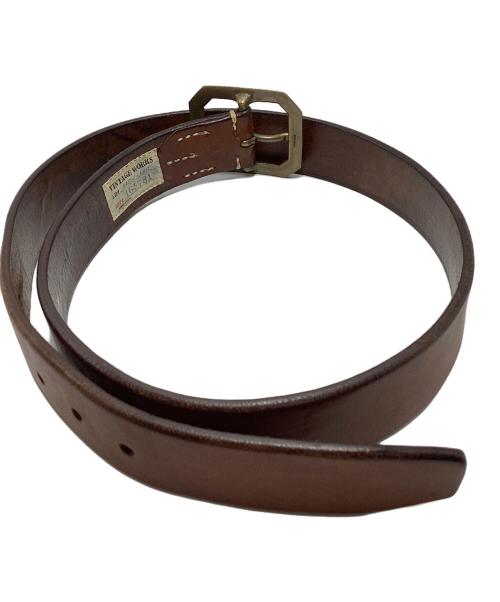 VINTAGE WORKS（ヴィンテージワークス）VINTAGE WORKS (ヴィンテージワークス) レザーベルト ブラウン サイズ:35/89の古着・服飾アイテム