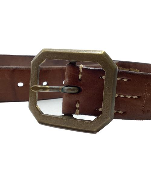 VINTAGE WORKS（ヴィンテージワークス）VINTAGE WORKS (ヴィンテージワークス) レザーベルト ブラウン サイズ:35/89の古着・服飾アイテム