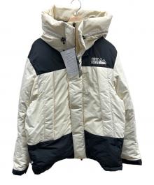 FIRST DOWN（ファーストダウン）の古着「USA WRAP DOWN PARKA DICROSR MAURI」｜ブラック×ホワイト