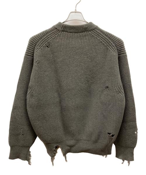 stein（シュタイン）stein (シュタイン) MILLED DAMAGE KNIT グレー サイズ:Sの古着・服飾アイテム