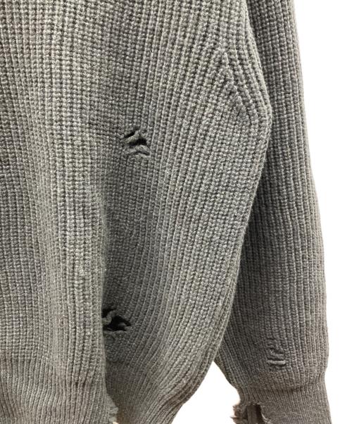 stein（シュタイン）stein (シュタイン) MILLED DAMAGE KNIT グレー サイズ:Sの古着・服飾アイテム