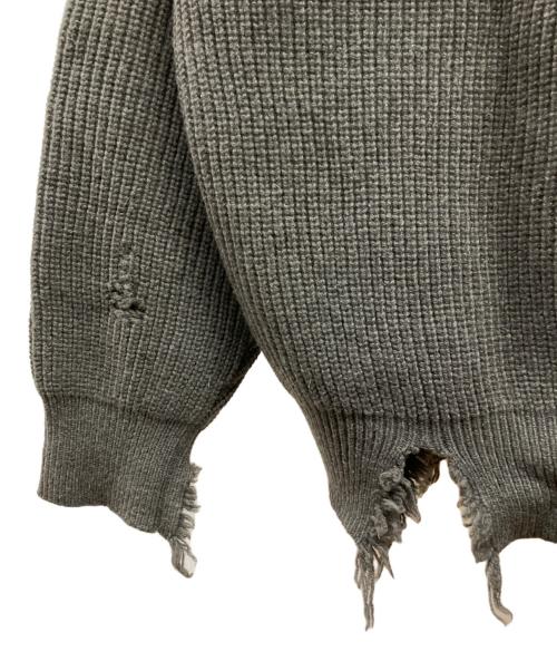 stein（シュタイン）stein (シュタイン) MILLED DAMAGE KNIT グレー サイズ:Sの古着・服飾アイテム