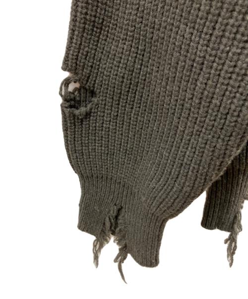 stein（シュタイン）stein (シュタイン) MILLED DAMAGE KNIT グレー サイズ:Sの古着・服飾アイテム