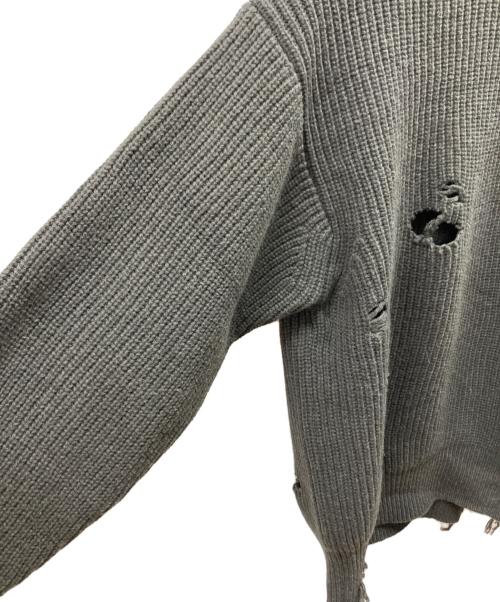 stein（シュタイン）stein (シュタイン) MILLED DAMAGE KNIT グレー サイズ:Sの古着・服飾アイテム