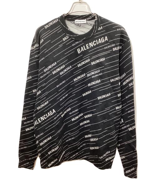 BALENCIAGA（バレンシアガ）BALENCIAGA (バレンシアガ) ロゴニット ブラック サイズ:Mの古着・服飾アイテム