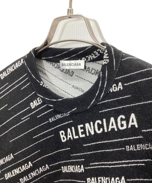 BALENCIAGA（バレンシアガ）BALENCIAGA (バレンシアガ) ロゴニット ブラック サイズ:Mの古着・服飾アイテム