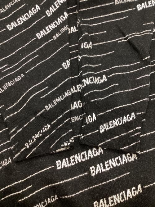 BALENCIAGA（バレンシアガ）BALENCIAGA (バレンシアガ) ロゴニット ブラック サイズ:Mの古着・服飾アイテム